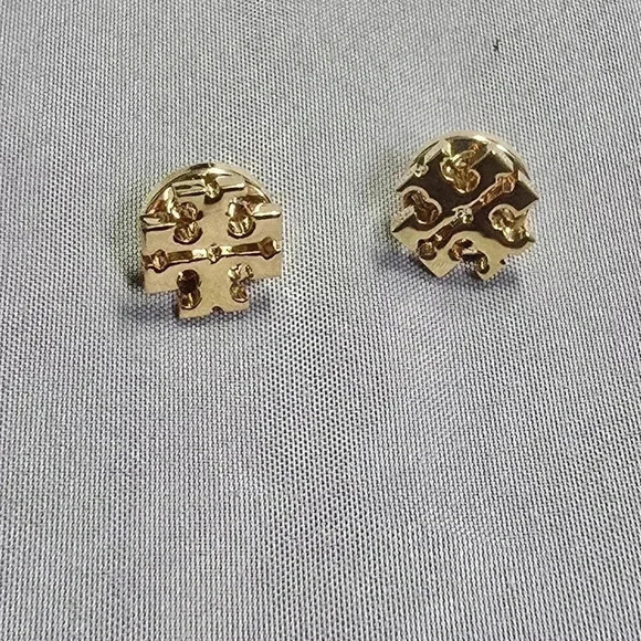 Tory burch logo earrings never used - Picture 2 of 7